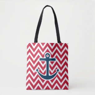 Tela Bolso de verano de ancla náutica de crucero regalo