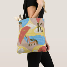 Bolso de verano personalizado Beach Chair Art