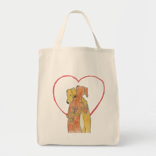 Tela Bolso del abrazo de Rhodesian Ridgeback (Frente)
