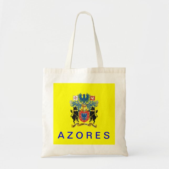 Tela Bolso del algodón de la bandera de Azores (Frente)