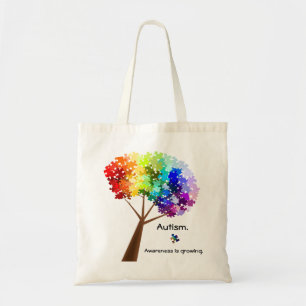Tela Bolso del árbol de la conciencia del autismo