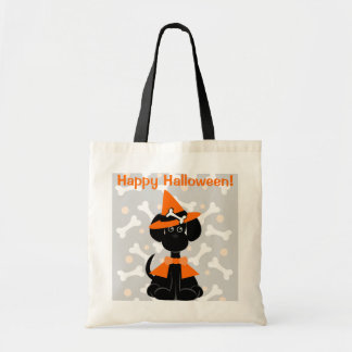 Tela Bolso del caramelo de Halloween - perro de LeiLani