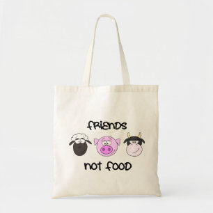 Tela Bolso del dibujo animado de la comida de los