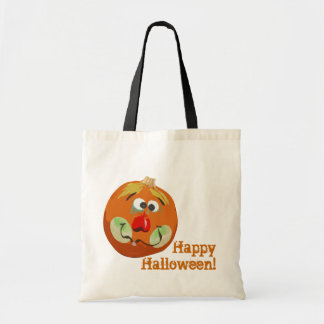 Tela Bolso del feliz Halloween de la calabaza del