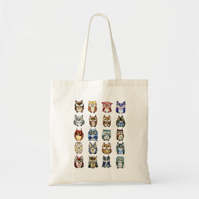 Tela Bolso del gato y de los búhos (Frente)