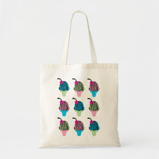 Tela Bolso del helado del estampado de zebra