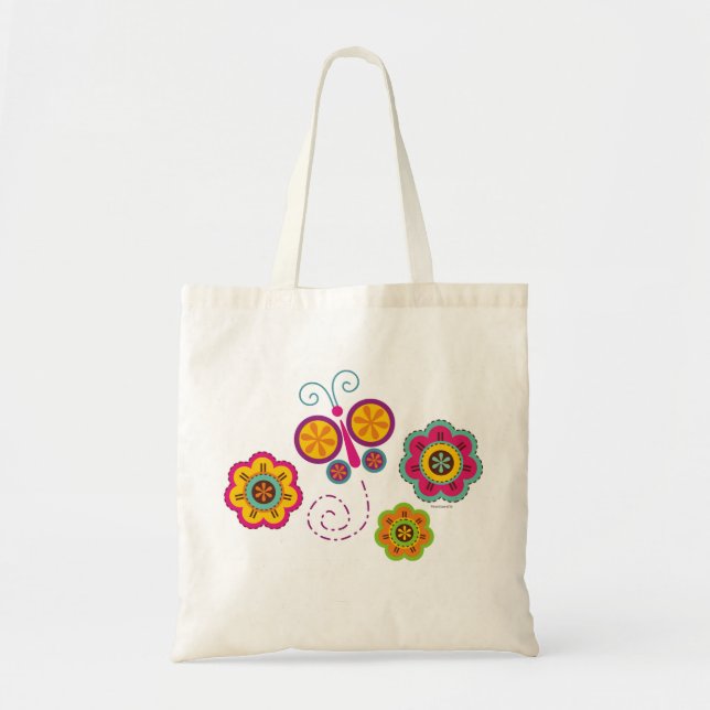 Tela Bolso del jardín de la mariposa (Frente)