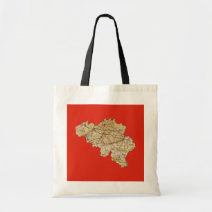 Tela Bolso del mapa de Bélgica