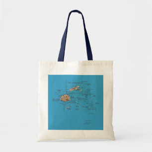 Tela Bolso del mapa de Fiji