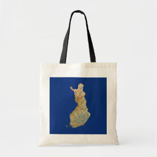 Tela Bolso del mapa de Finlandia