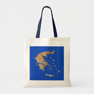 Tela Bolso del mapa de Grecia