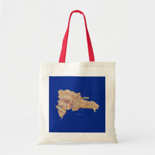 Tela Bolso del mapa de la República Dominicana