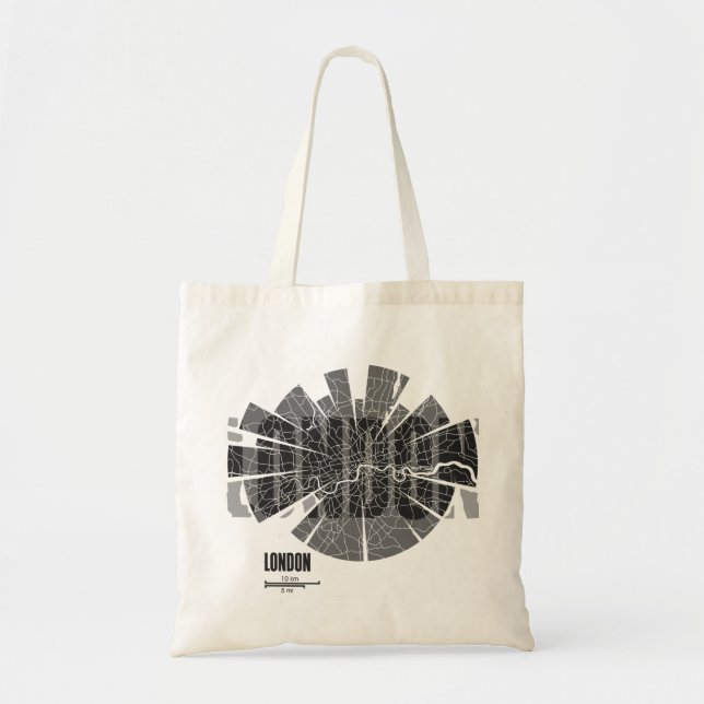 Tela Bolso del mapa de Londres (Frente)