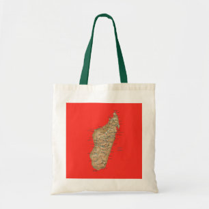 Tela Bolso del mapa de Madagascar