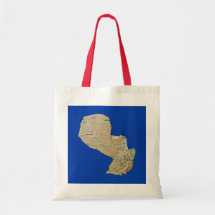Tela Bolso del mapa de Paraguay