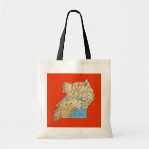 Tela Bolso del mapa de Uganda