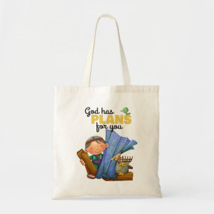 Tela Bolso del paño de Noah del verso de la biblia