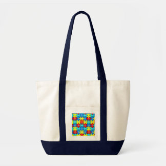 Tela Bolso del pedazo del rompecabezas de la conciencia