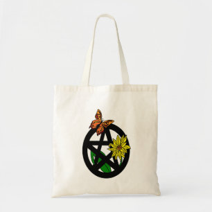 Tela Bolso del pentáculo de la mariposa y de la flor