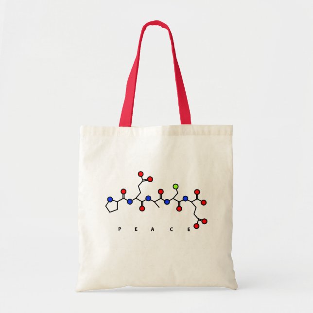 Tela bolso del péptido de la paz (Frente)