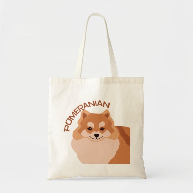 Tela Bolso del perro de Pomeranian (Frente)