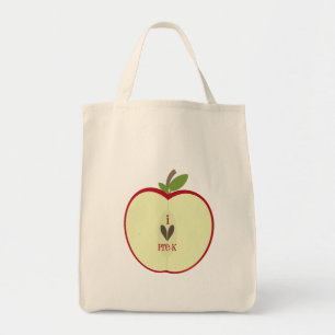 Tela Bolso del profesor de Pre-K - Apple rojo medio