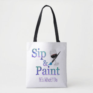 Tela Bolso del sorbo y de la pintura