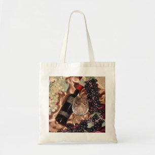 Tela Bolso del tema del vino y de la uva