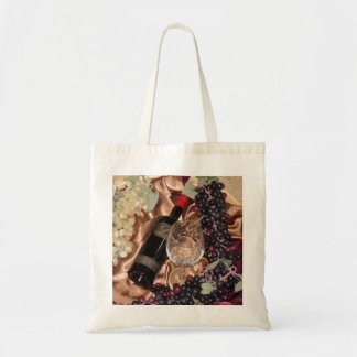 Tela Bolso del tema del vino y de la uva