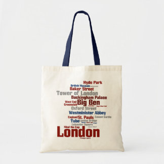 Tela bolso del wordle de Londres