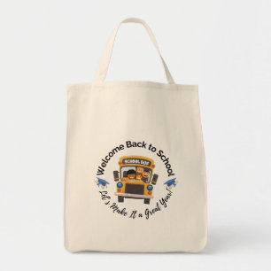 Tela Bolso divertido de autobús escolar para niños