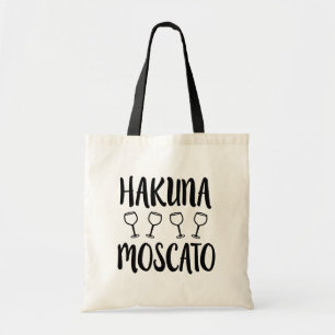 Tela Bolso divertido del vino de Hakuna Moscato