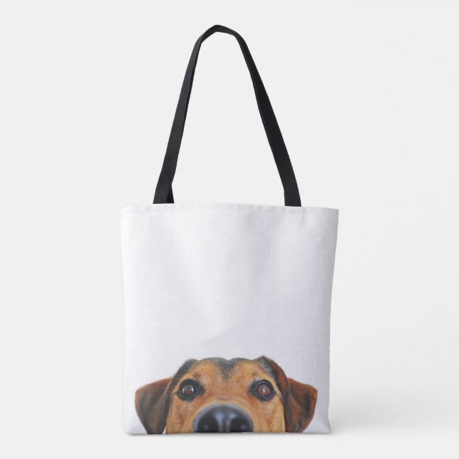 Tela Bolso Doble Cara con Foto de Perro Personalizada (Reverso)