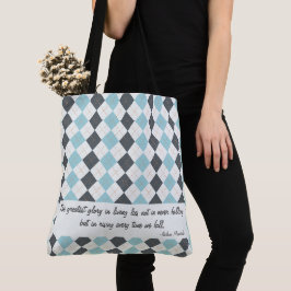 Tela Bolso elegante a cuadros con cheque de diamante pe