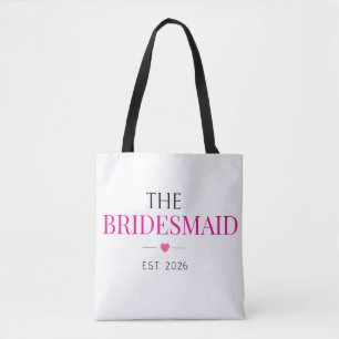 Tela Bolso Elegante Personalizado con Fecha de Boda par