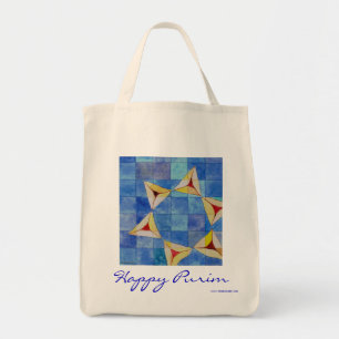 Tela Bolso feliz de Purim - grande para Shalach Manot