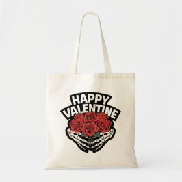Tela Bolso Feliz Día de San Valentín Incluso los Huesos