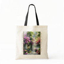 Bolso Floral de Jardín de Verano: Tote Floral de A