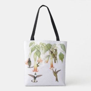 Tela Bolso floral de los animales de la fauna de los