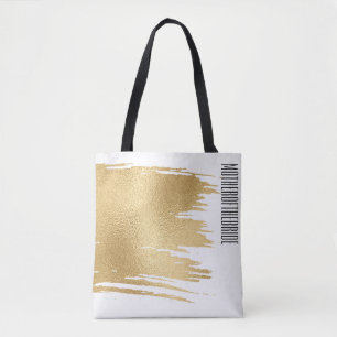 Tela Bolso Floral para Regalo de Boda Elegante Dorado y