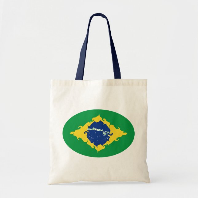 Tela Bolso Gnarly de la bandera del Brasil (Frente)