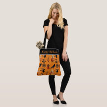 Bolso grande de estilo vintage con patrón de Hallo