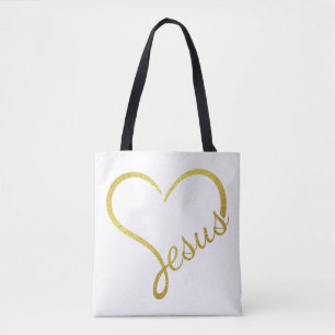 Tela Bolso grande de hombro Jesús amoroso