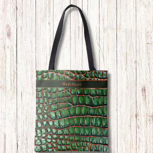 Tela Bolso grande de monograma moderno con patrón de pi