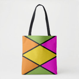 Tela Bolso grande de patrón argyle moderno
