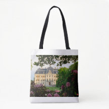 Bolso grande de patrón floral de Chateau francés d