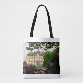 Tela Bolso grande de patrón floral de Chateau francés d