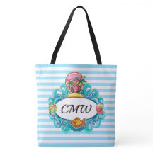 Bolso Grande de Playa Tote - Rayas Atrás