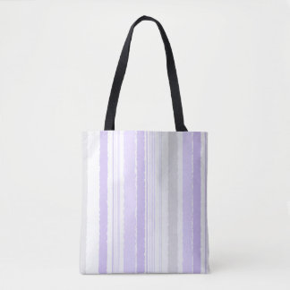 Tela Bolso grande de rayas de acuarela gris lavanda