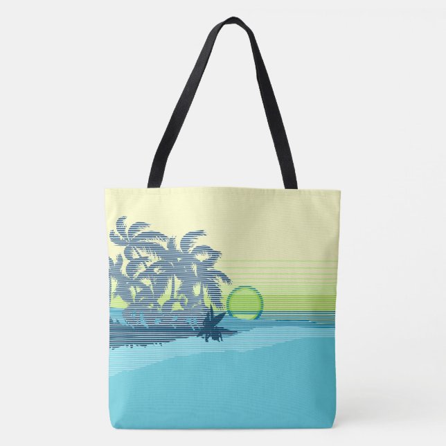 Tela Bolso hawaiano de la playa de las personas que (Anverso)